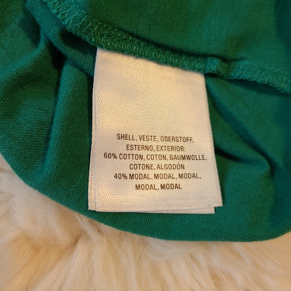 Ett:twa By Anthropologie off shoulder Boat Neck Green top - Picture 5 of 6